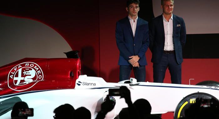 Immagine Formula Uno: Charles Leclerc al volante della Alfa Sauber