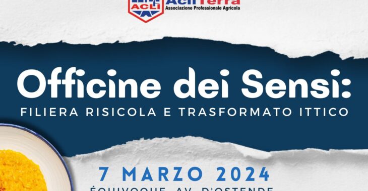 Immagine Acli Terra in the Principality of Monaco with the event “Officine dei sensi – filiera risicola e trasformato ittico”