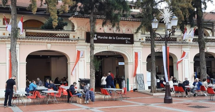 Immagine Maxi Schermo al Marché de la Condamine di Monaco per le Olimpiadi 2024