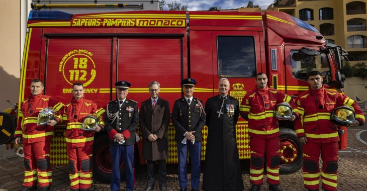 Immagine Corps des Sapeurs-Pompiers de Monaco – Cérémonie de remise de casque à quatre nouvelles recrues