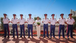 Immagine Cerimonia di presentazione al Vessillo, benedizione e consegna degli stemmi agli allievi Carabinieri della promozione “Némorin Lignon”.