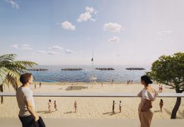 Immagine Larvotto : Dernière phase des travaux de protection et de valorisation de la plage