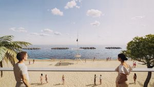Immagine Larvotto : Dernière phase des travaux de protection et de valorisation de la plage