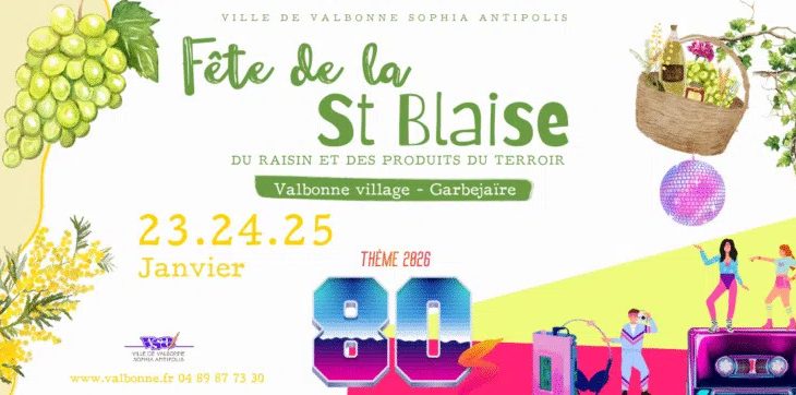 Immagine Valbonne Lights Up in 1980s Style: The Saint Blaise Festival Returns