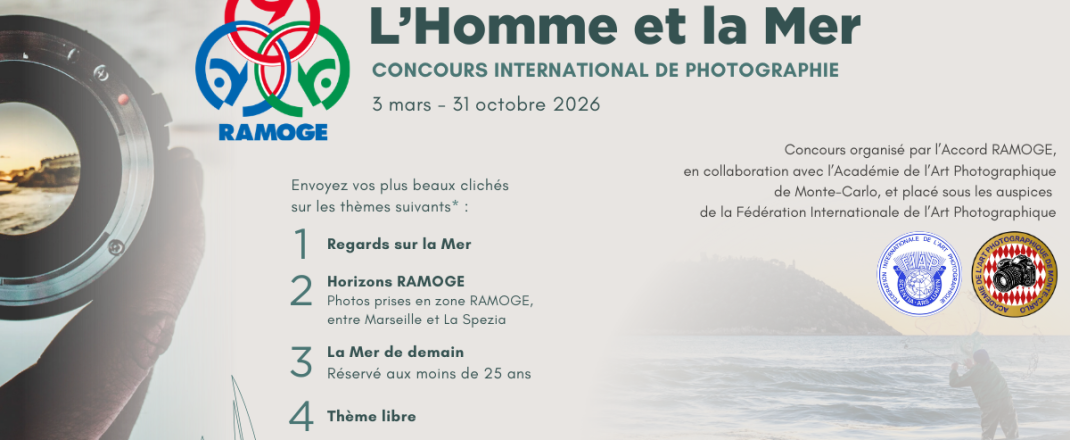 Immagine Concorso Internazionale di Fotografia RAMOGE 2026: L’Uomo e il Mare – La Fotografia al Servizio del Mediterraneo