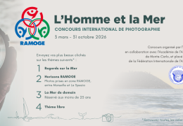 Immagine Concorso Internazionale di Fotografia RAMOGE 2026: L’Uomo e il Mare – La Fotografia al Servizio del Mediterraneo