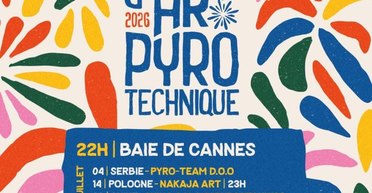 Immagine Festival International d’Art Pyrotechnique de Cannes 2026: dates, programme et spectacles dans la Baie de Cannes