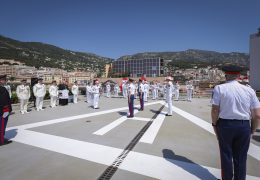Immagine Prince’s Carabinieri Ceremony in Monaco: Princess Stéphanie awards insignia to the “Jules Rigoard” class