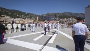Immagine Prince’s Carabinieri Ceremony in Monaco: Princess Stéphanie awards insignia to the “Jules Rigoard” class