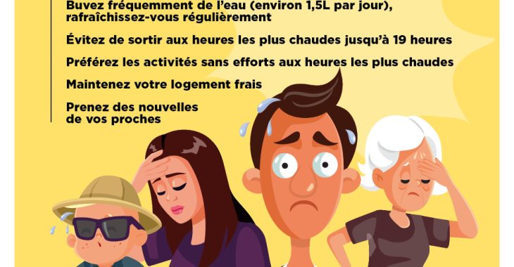 Immagine Forte chaleur: comment se protéger des températures élevées et prévenir les risques pour la santé Immagine Forte chaleur: comment se protéger des températures élevées et prévenir les risques pour la santé