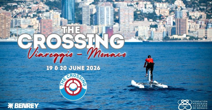 Immagine The Crossing Viareggio–Monaco 2026: la traversata benefica di 225 km in water bike nel Mediterraneo