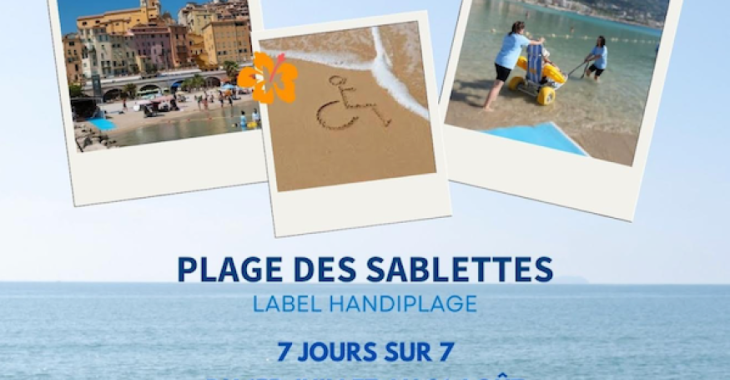Immagine Mentone, riapre la Handiplage alle Sablettes: accesso facilitato al mare per persone con disabilità dal 1° luglio Immagine Mentone, riapre la Handiplage alle Sablettes: accesso facilitato al mare per persone con disabilità dal 1° luglio