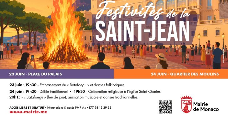 Immagine Fête de la Saint-Jean à Monaco 2026: tradition, “batafoegu” et célébrations entre Place du Palais et Place des Moulins Immagine Fête de la Saint-Jean à Monaco 2026: tradition, “batafoegu” et célébrations entre Place du Palais et Place des Moulins