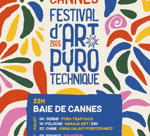 Immagine Festival dei Fuochi d’Artificio di Cannes 2026: la baia si illumina con “Ad astra ex amore”, lo spettacolo piro-musicale della compagnia Nakaja Art