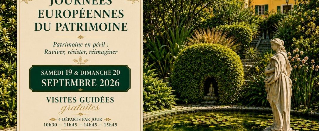 Immagine Journées Européennes du Patrimoine 2026 a Mentone: la Serre de la Madone apre le porte al suo patrimonio da salvare