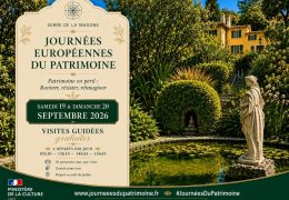 Immagine Journées Européennes du Patrimoine 2026 a Mentone: la Serre de la Madone apre le porte al suo patrimonio da salvare