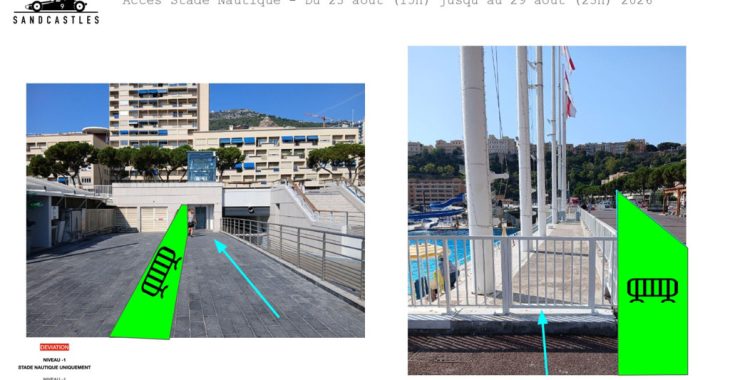 Immagine Stade Nautique Rainier III, accesso modificato a Monaco dal 23 al 29 agosto