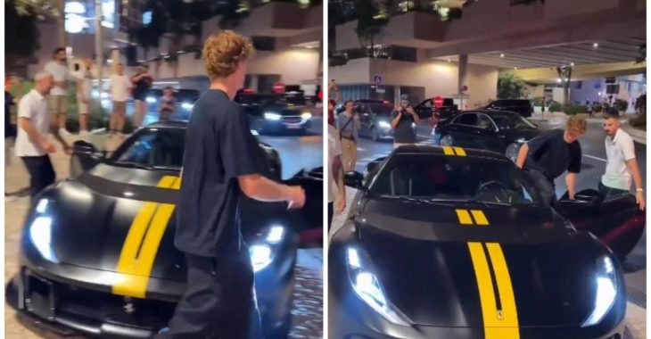Immagine Jannik Sinner Spotted in Monte Carlo Driving His Ferrari 812 Competizione Ahead of ATP Return Immagine Jannik Sinner Spotted in Monte Carlo Driving His Ferrari 812 Competizione Ahead of ATP Return