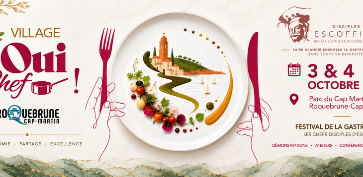 Immagine Oui, Chef! 2026 a Roquebrune-Cap-Martin: il nuovo festival della gastronomia con Marcel Ravin