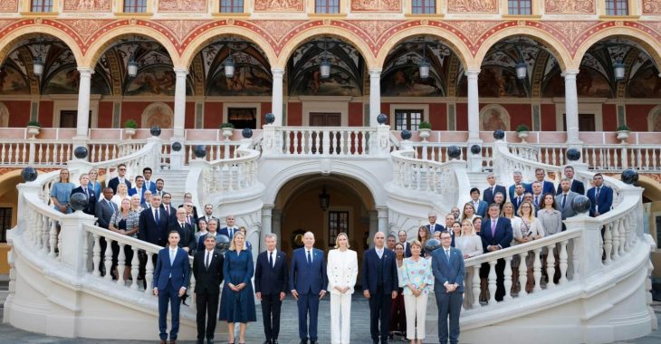 Immagine Monaco e Consiglio d’Europa: il Principe Alberto II e la Principessa Charlene ricevono gli ambasciatori a Palazzo Immagine Monaco e Consiglio d’Europa: il Principe Alberto II e la Principessa Charlene ricevono gli ambasciatori a Palazzo
