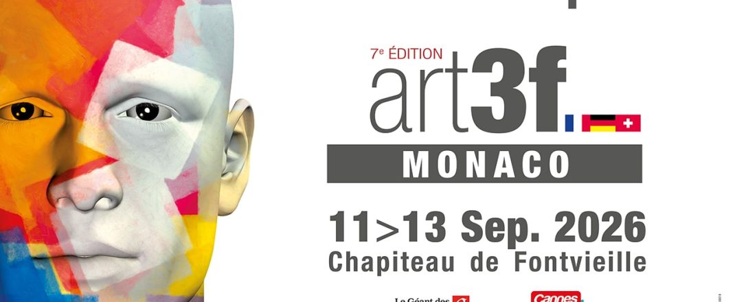 Immagine Art3f Monaco 2026: oltre 200 artisti al Salone Internazionale d’Arte Contemporanea