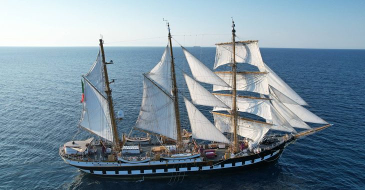 Immagine Palinuro and Stella Polare Ships in Imperia: Italian Navy Vessels Join the 2026 Vintage Sails Event