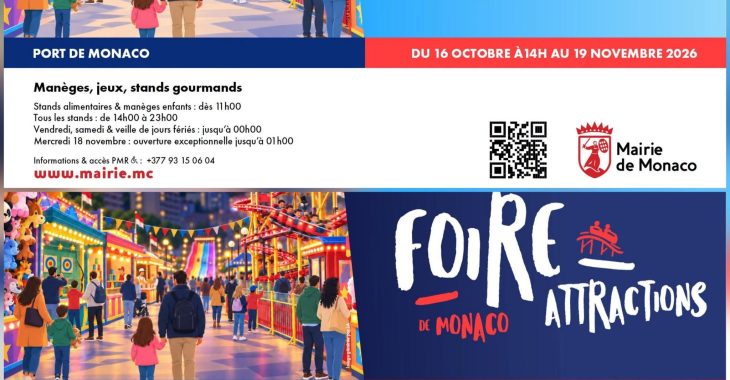 Immagine Luna Park de Monaco 2026 : la fête foraine revient au Port Hercule dès le 16 octobre Immagine Luna Park de Monaco 2026 : la fête foraine revient au Port Hercule dès le 16 octobre