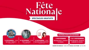 Immagine Fête nationale monégasque 2026: trois spectacles gratuits à l’Espace Léo Ferré